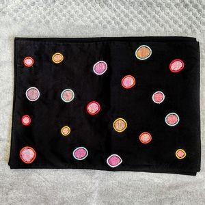 Pier 1 Black Polkadot Placemats New Set of 4